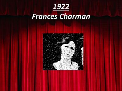 1922 Frances Charman